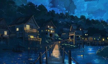 Lukisan Rindu di Langit Malam