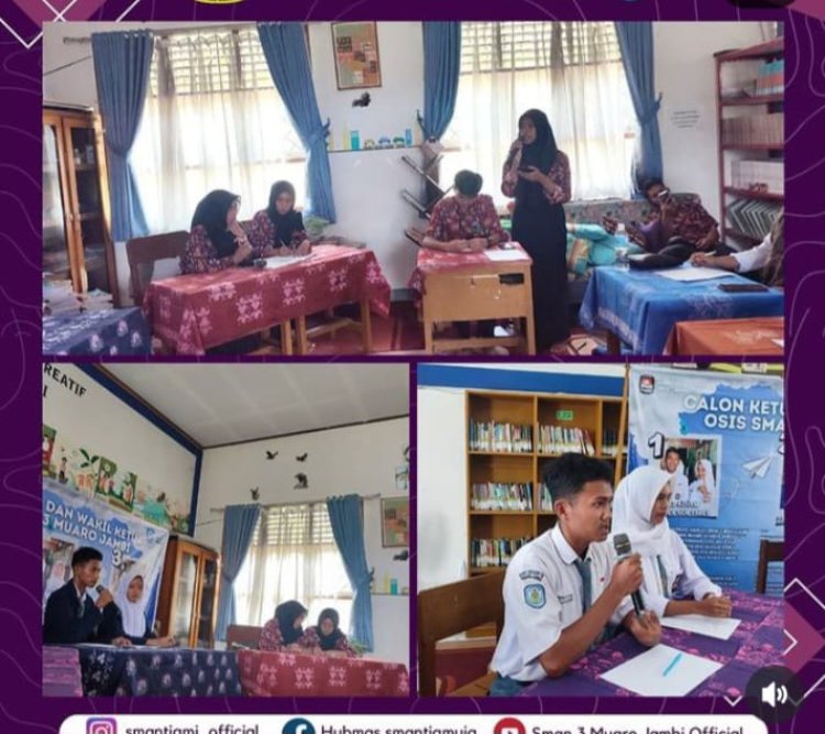 Debat Antar Pasangan Calon Ketua OSIS SMAN 3 Muaro Jambi