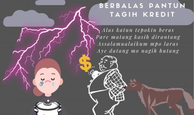 Berbalas Pantun Tagih Kredit