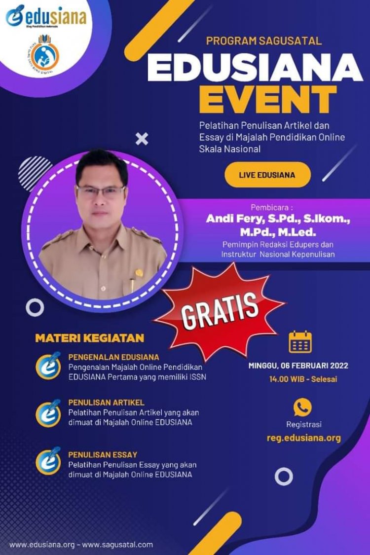 Reportase Pelatihan Penulisan Artikel dan Essay di Majalah Pendidikan Online Skala Nasional