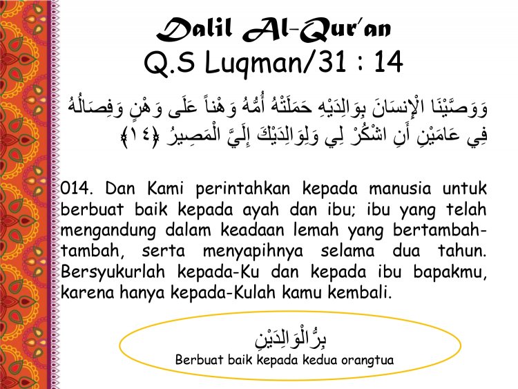 Akhlak kepada Ayah dan Bunda