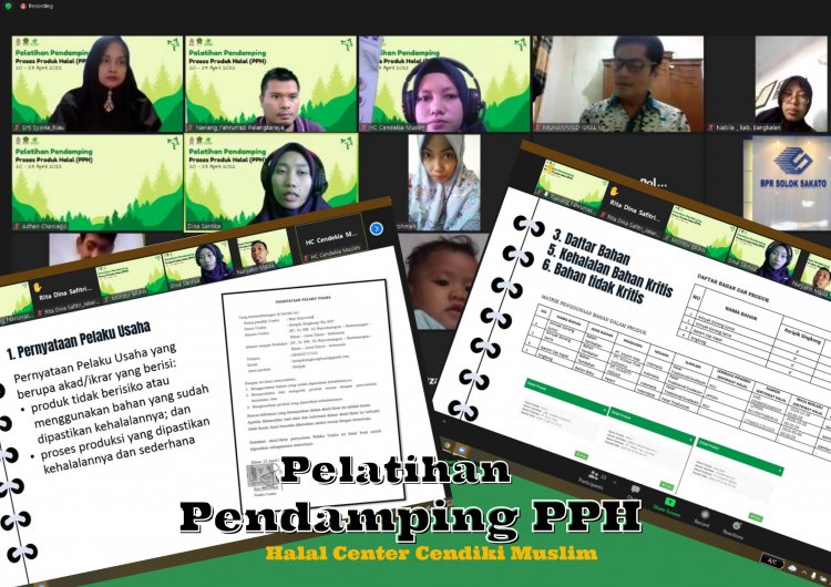 Pelatihan Pendamping Proses Produk Halal (PPH) oleh Halal Center Cendikia Muslim