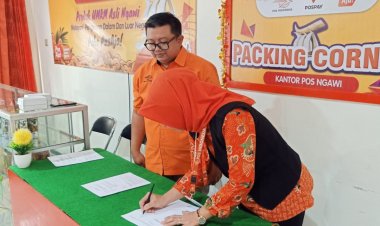 KC HCCM Ngawi Lakukan MoU dengan PT Pos Indonesia Cabang Ngawi