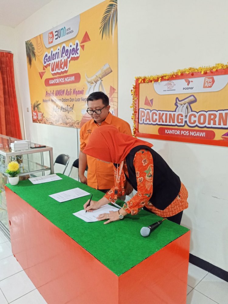 KC HCCM Ngawi Lakukan MoU dengan PT Pos Indonesia Cabang Ngawi