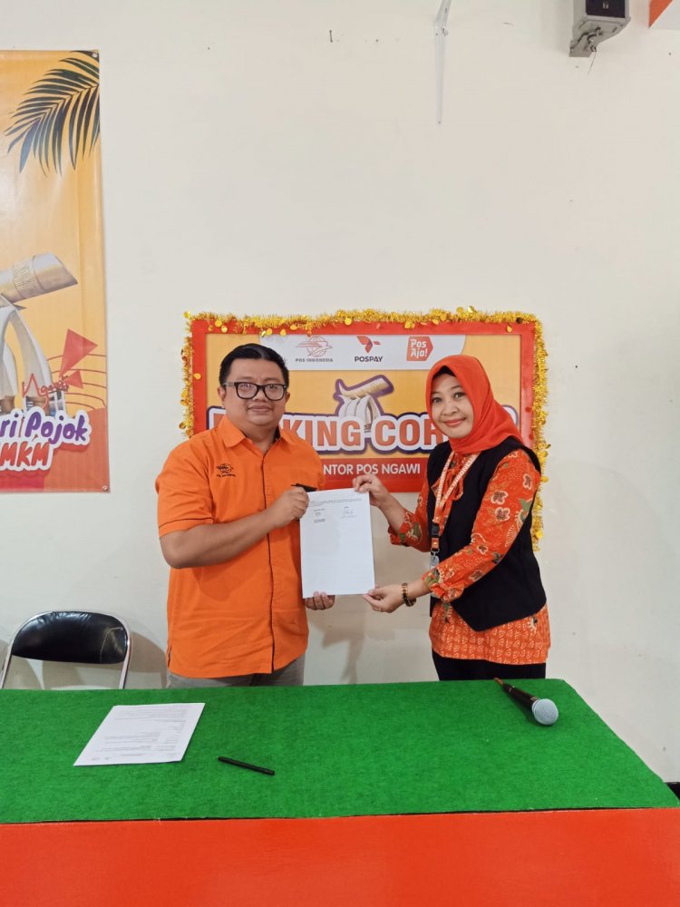 KC HCCM Ngawi Lakukan MoU dengan PT Pos Indonesia Cabang Ngawi