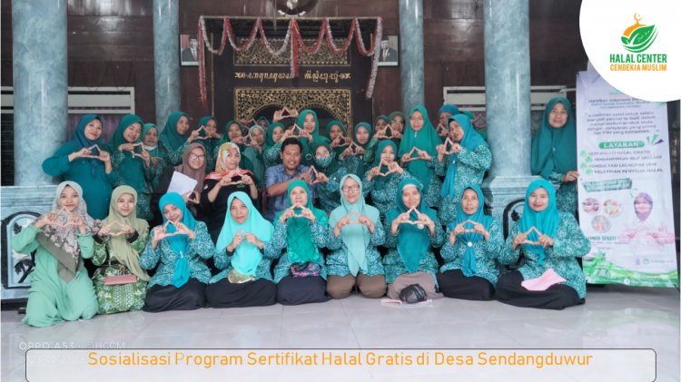 Melaksanakan Sosialisasi Program Sertifikat Halal Gratis di Desa Sendangduwur