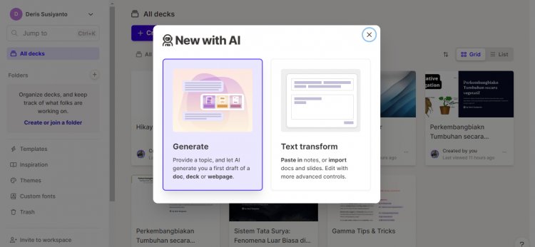 Manfaat Gamma.app dalam Membuat Presentasi yang Menarik dan Profesional Bagi Guru