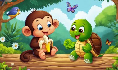 Petualangan Bersahabat Antara Monyet dan Kura-Kura