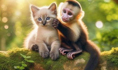 Siaran Petualangan: Duo Lucu Kucing dan Monyet