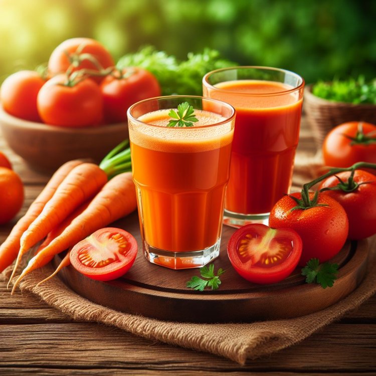 Warna-warni Kesehatan: Jus Wortel dan Tomat, Duo Superfood untuk Kehidupan Berkualitas
