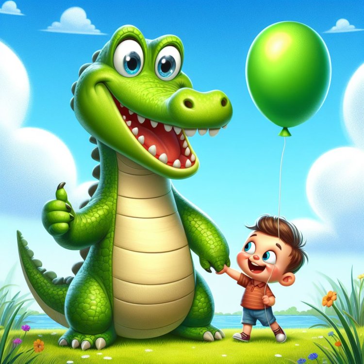 Harmoni Alam: Anak dan Buaya Menyatu dalam Cerita Penuh Warna