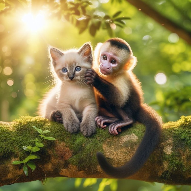 Siaran Petualangan: Duo Lucu Kucing dan Monyet