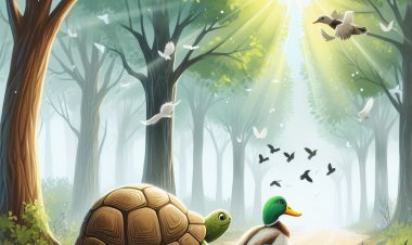 Jejak Pelan dan Jejak Berterbangan: Kura-kura dan Itik Menjelajah Bersama