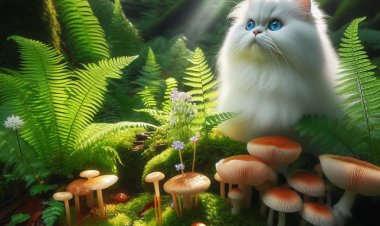 Jejak Lembut Kucing Putih