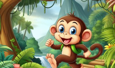 Petualangan Si Monyet Ceria di Hutan Tropis