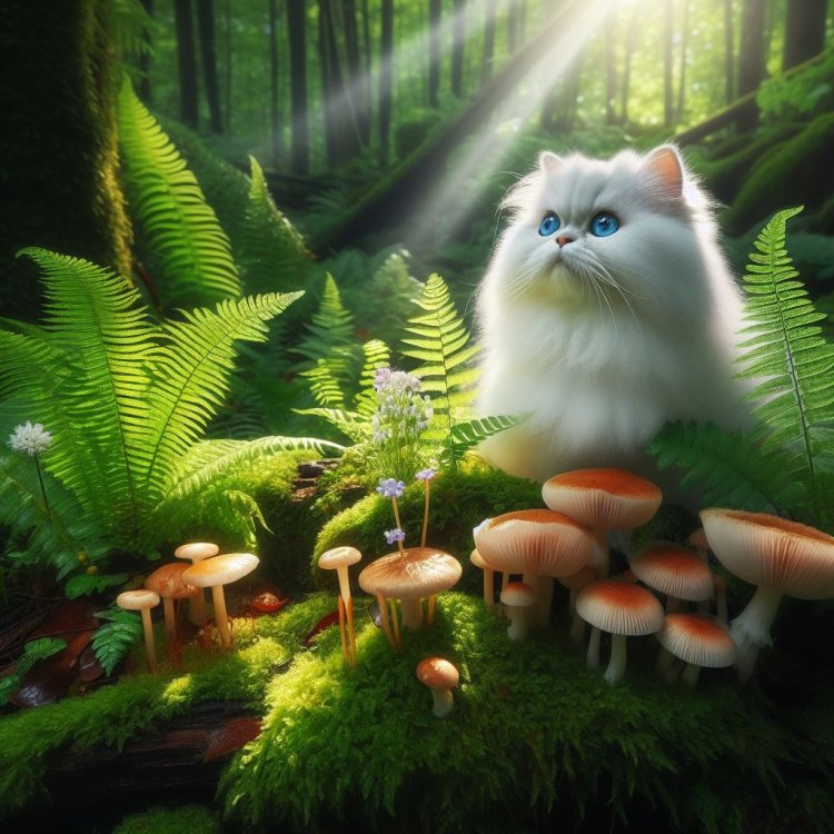 Jejak Lembut Kucing Putih