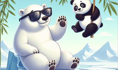 Pertemanan Beruang Kutub dan Panda di Dunia yang Luar Biasa