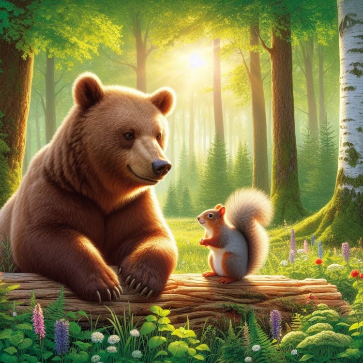 Beruang dan Tupai: Petualangan di Hutan Rimba