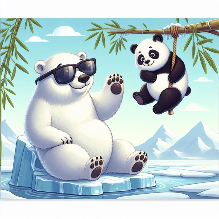 Pertemanan Beruang Kutub dan Panda di Dunia yang Luar Biasa