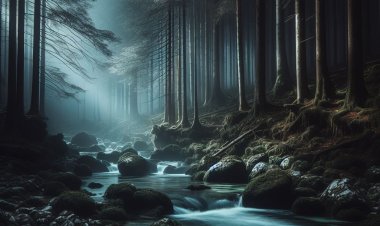 Rintihan Sungai di Tengah Hutan Gelap