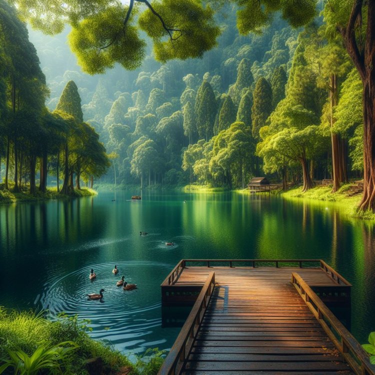 Percakapan Hening di Tengah Danau