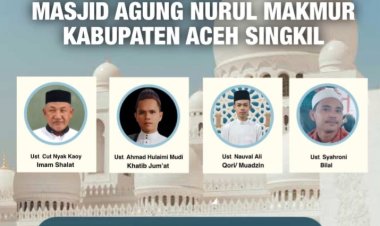 Empat Golongan Penghuni Surga Menjadi Topik Utama Khutbah di Masjid Agung Nurul Makmur Singkil
