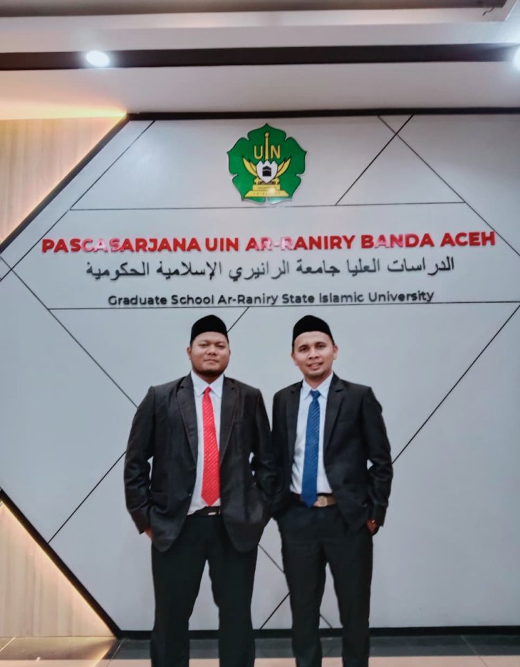 Dua Guru Dayah Safinatussalamah Aceh Singkil Resmi Raih Gelar Magister di UIN Ar-Raniry