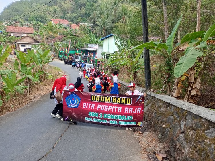 Semarak HUT RI ke-81 di Donorojo: Unjuk Kreativitas RT hingga Aksi Pukau Drumband Gita Puspita Raja.