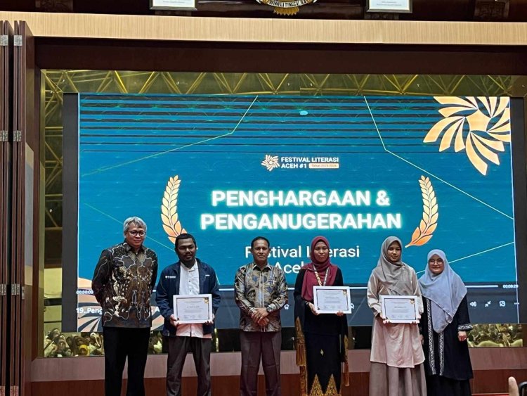 Ketua Genusa Abdya Raih Penghargaan Penggerak Literasi Nasional